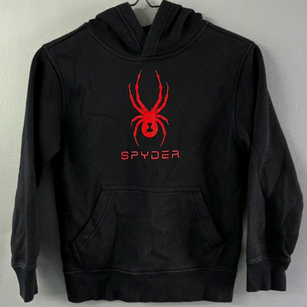 *Back To School* Spyder Black Pullover Hoodie (7/8)